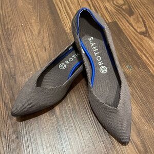 ROTHY'S The Point Flat Mink Dusty Purple Retired Pointed Toe Flats Size W 9